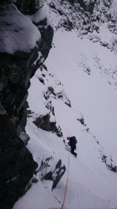 Reasonable climbing conditions (Photo: Chris Thorne)