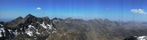 Looking north along the Cuillin Ridge