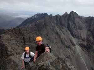 On the Inn Pinn, Cuillin Ridge, Skye