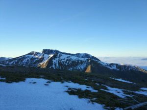 Views towards Carn Mor Dearg and Ben Nevis