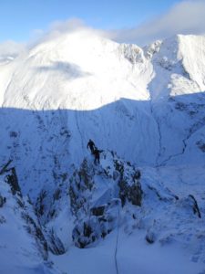 Final fin of the East Ridge of Stob Ban