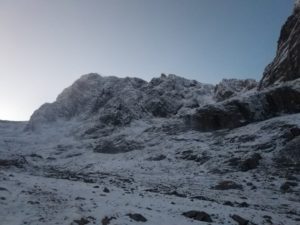 Winter conditions Ben Nevis