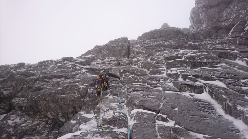 Me on Slab Climb, Ben Nevis